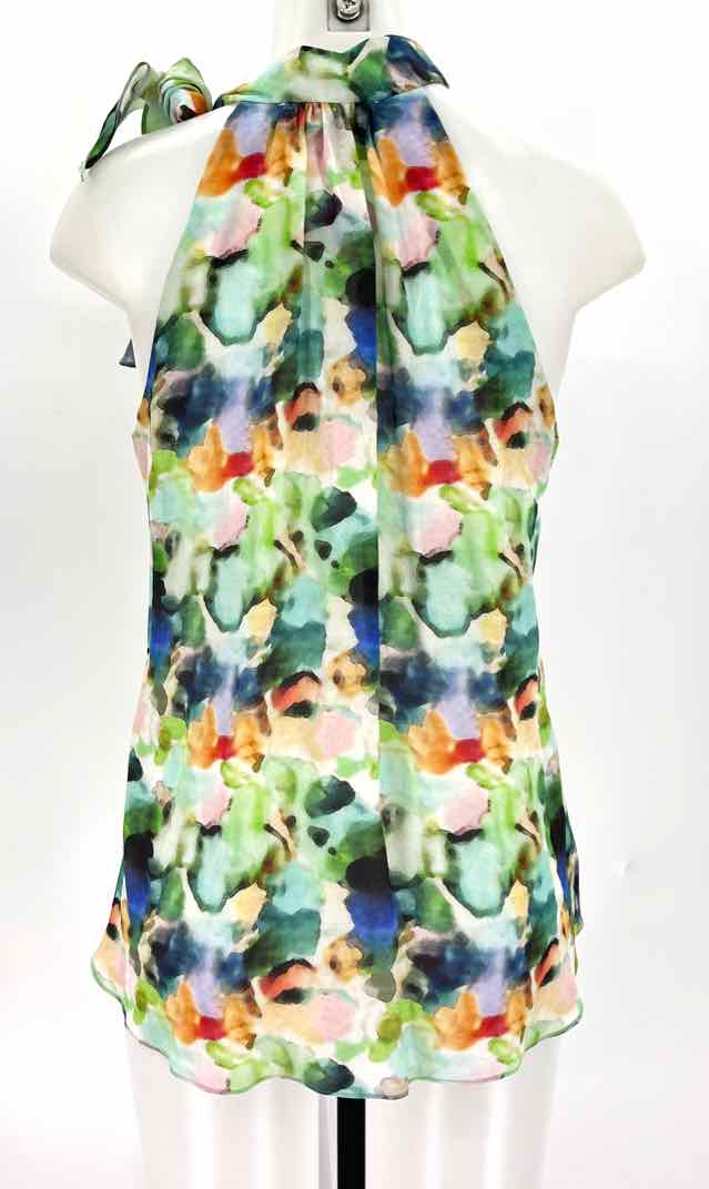 Size M Multi-Color Silk Shirt
