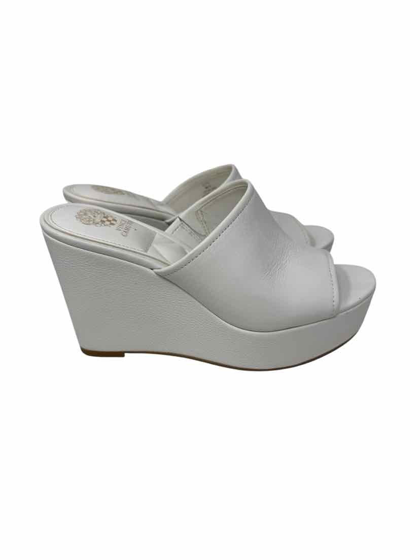 Shoe Size 8 Vince Camuto White Leather Sandals