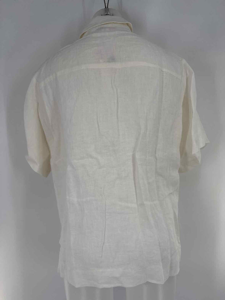 Size M OLIVACEOUS Ivory Linen Shirt
