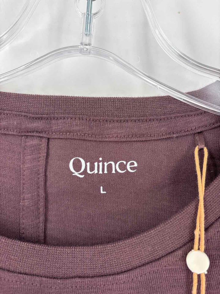 Size L QUINCE Purple Cotton Shirt