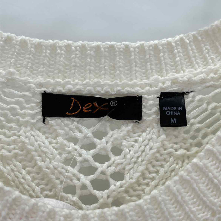 Size M Cream Knit Sweater