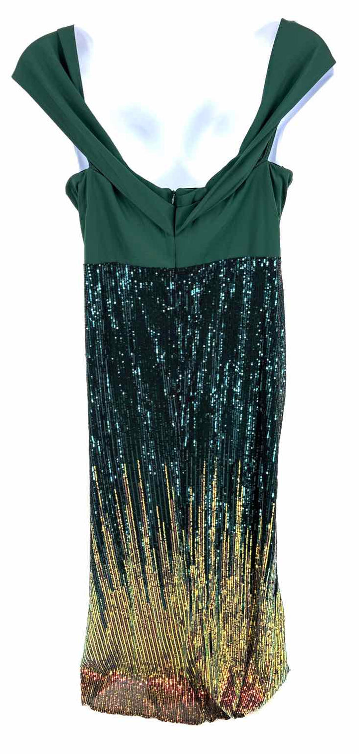 Size 4X Green Sequined Dress
