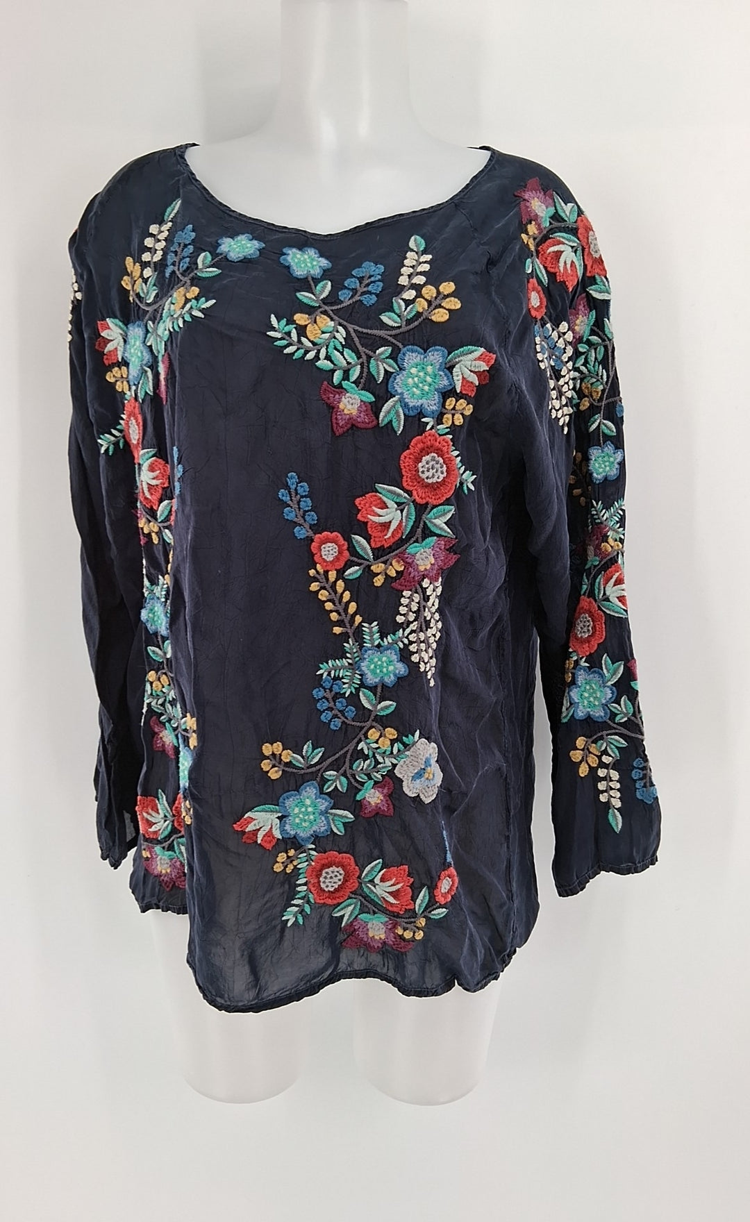 Size L Johnny Was Black Shirt
