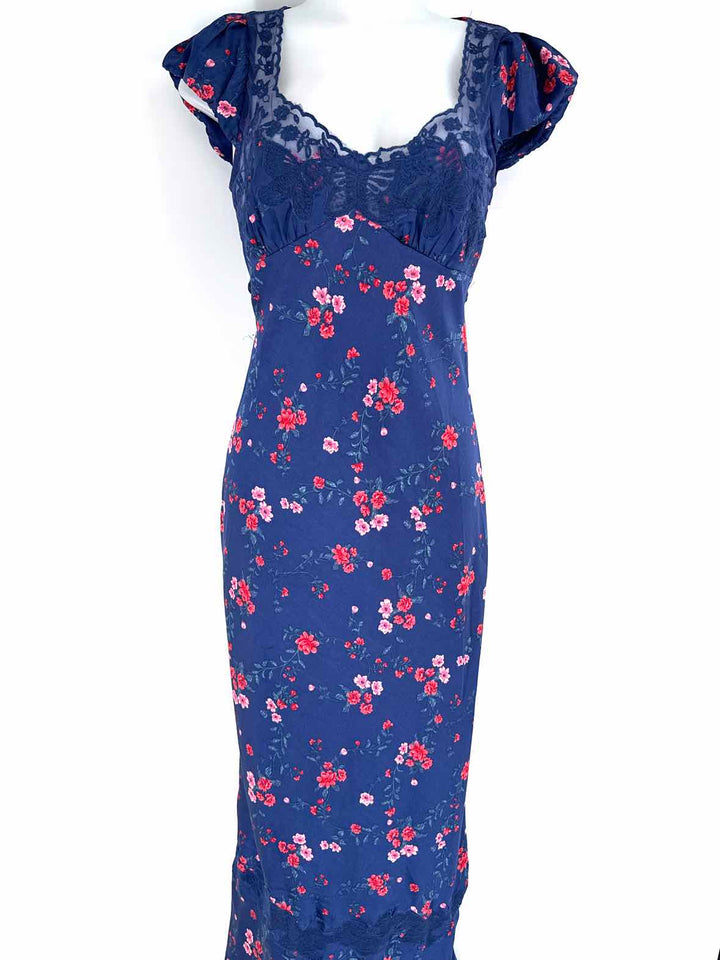Size S FREE PEOPLE Blue Dress