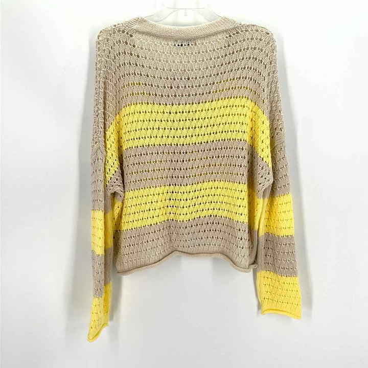 Size L Tan Knit Cardigan