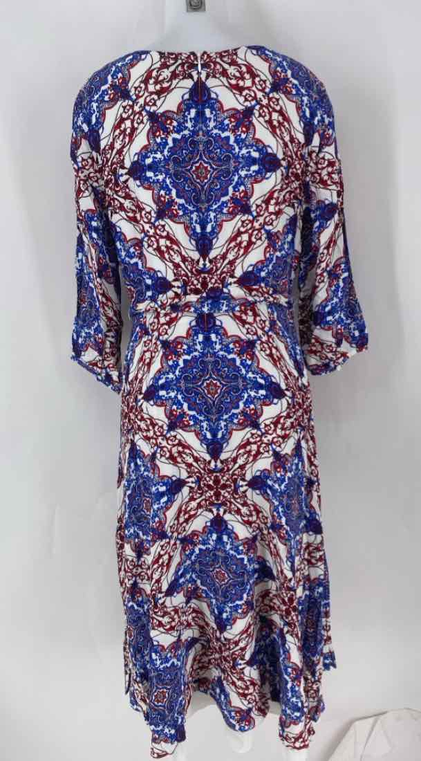Size 14 Talbots Blue Print Dress
