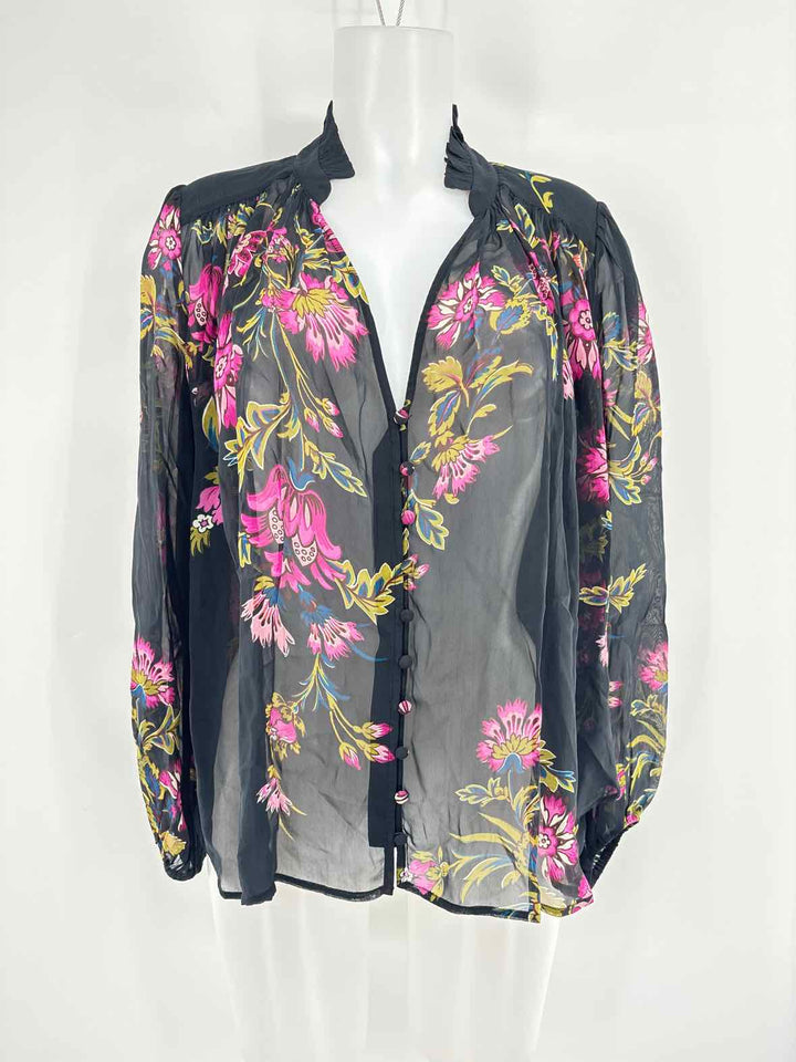 Size M Anthropologie Black Shirt
