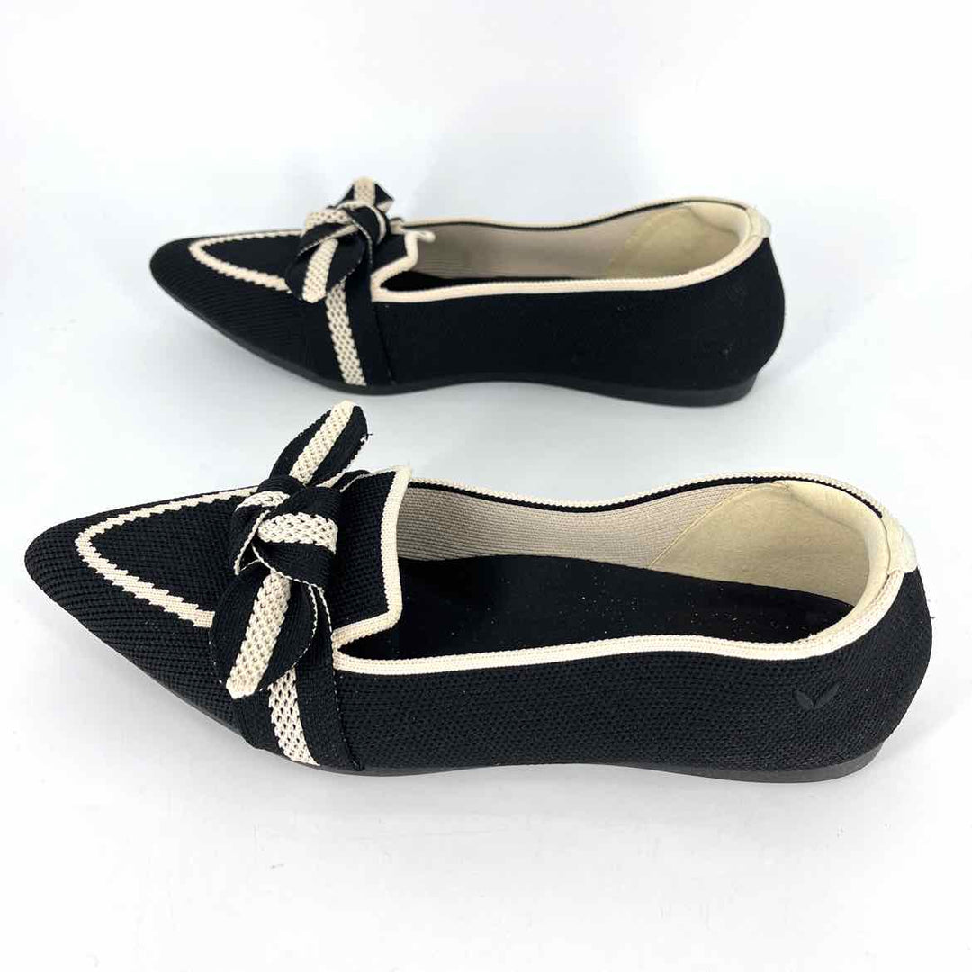 Shoe Size 36.5 VIVAIA Black Knit Flats