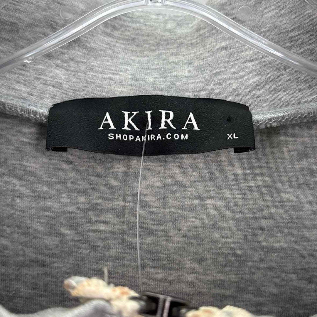 Size XL AKIRA Gray Knit Dress