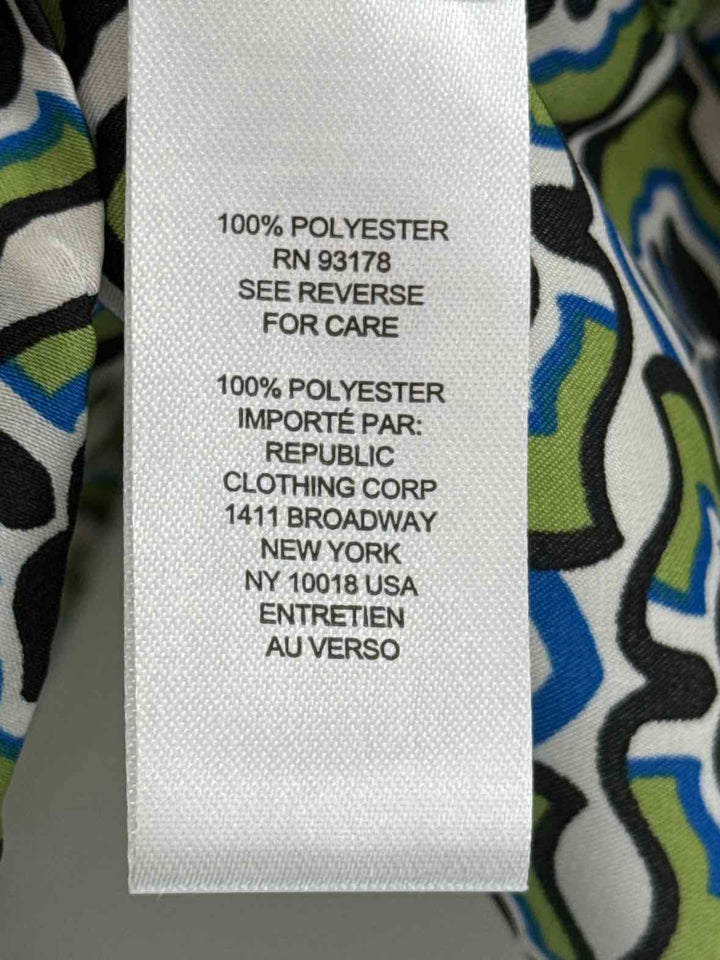 Size S INDUSTRY Green Print Shirt