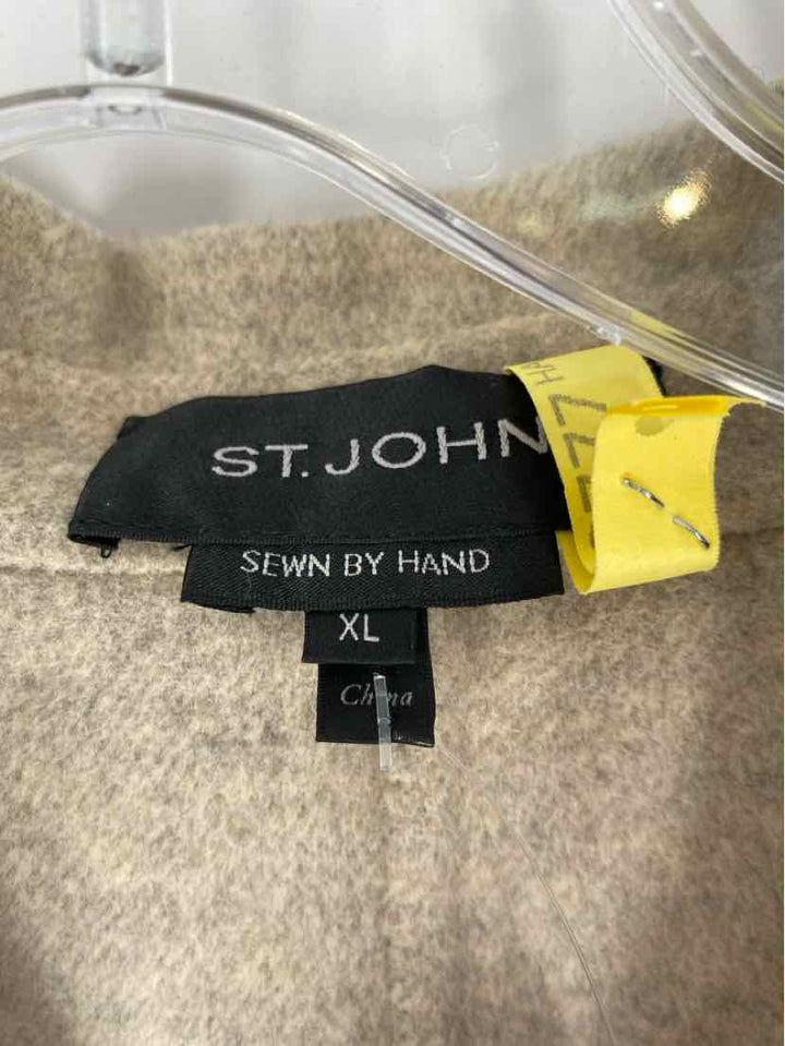 Size XL ST JOHN Tan Blazer