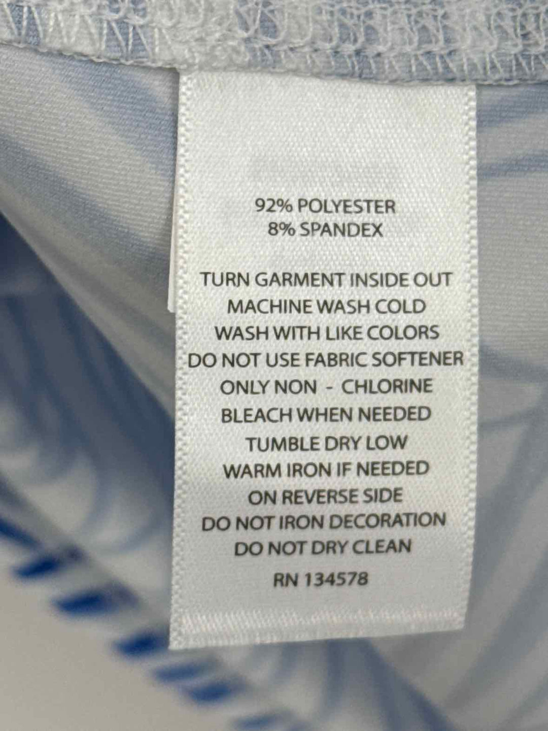 Size S Vineyard Vines Blue Print Shirt