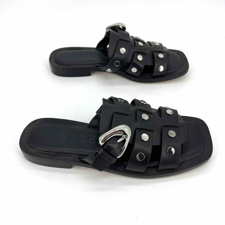 Shoe Size 6 AEROSOLES Black Sandals