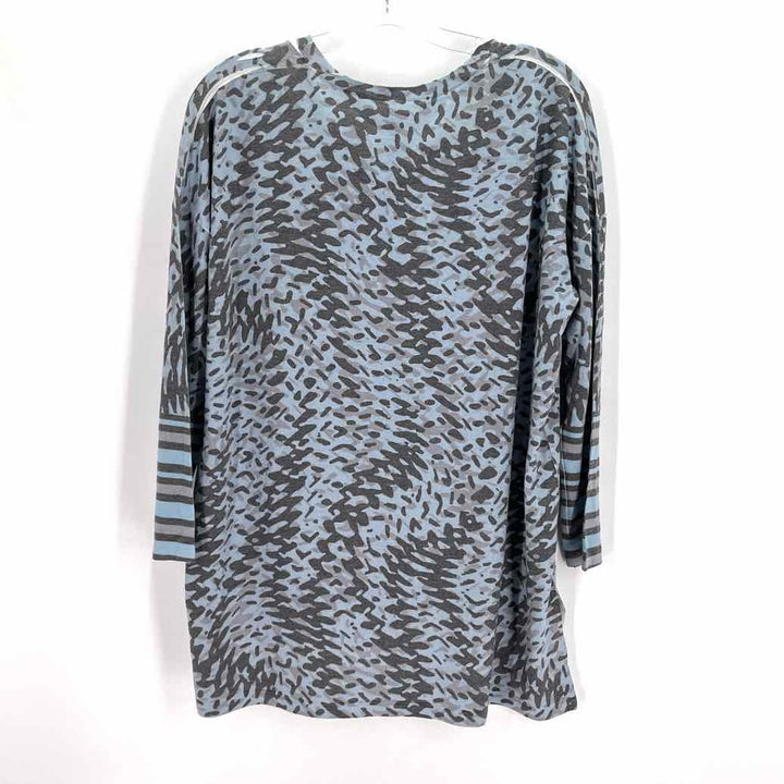 Size L Blue Print Sweater