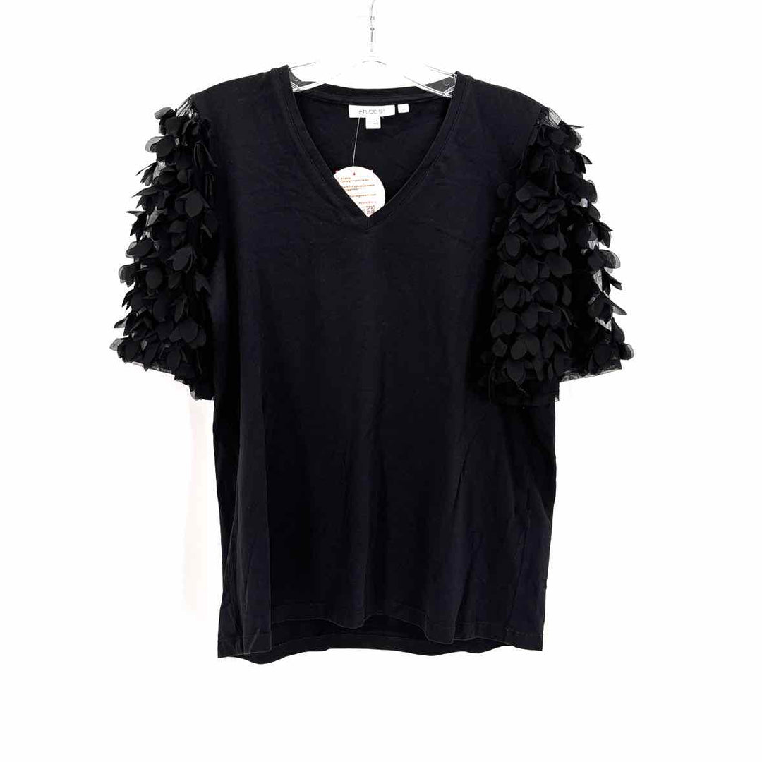 Size M Chico's Black Knit Shirt