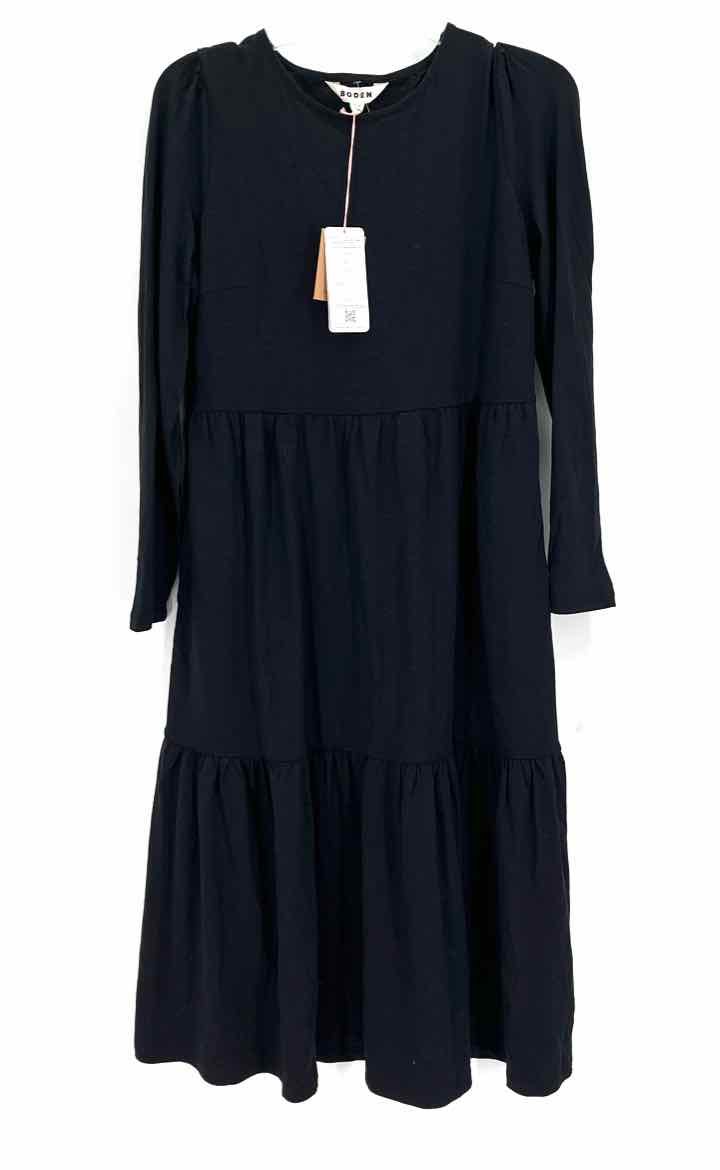 Size 8P Boden Black Cotton Dress
