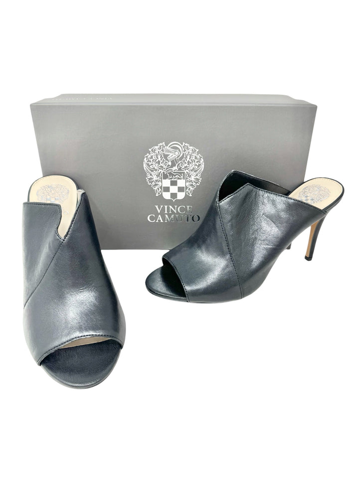 Shoe Size 9.5 Vince Camuto Black Leather Pumps