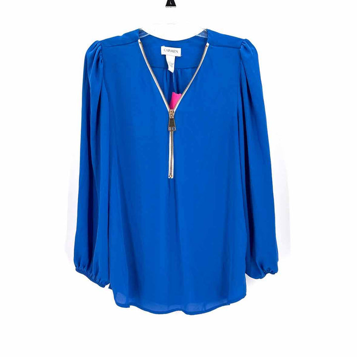 Size L CARMEN MARC VALVO Blue Shirt
