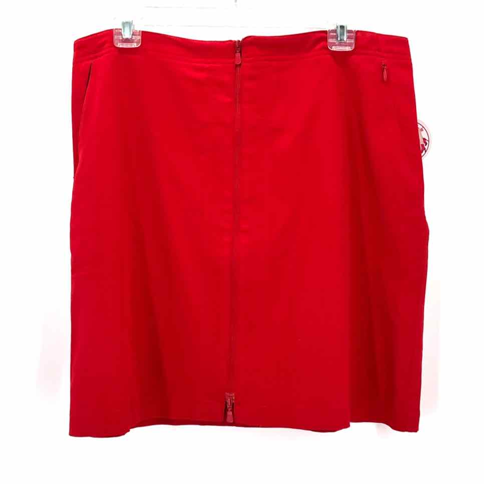 Size 14 TAIL Red Skirt