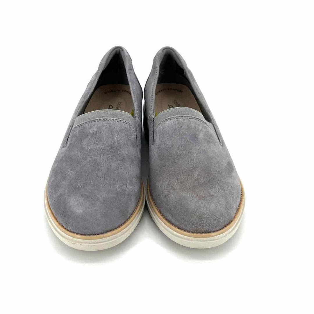 Shoe Size 7 CLARKS Gray Suede Loafers