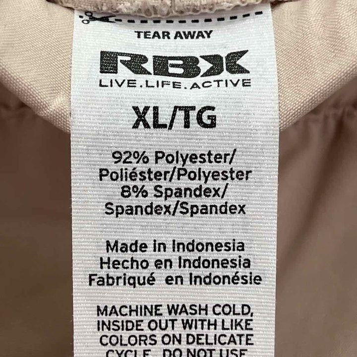 Size XL RBX Khaki Polyester Pants