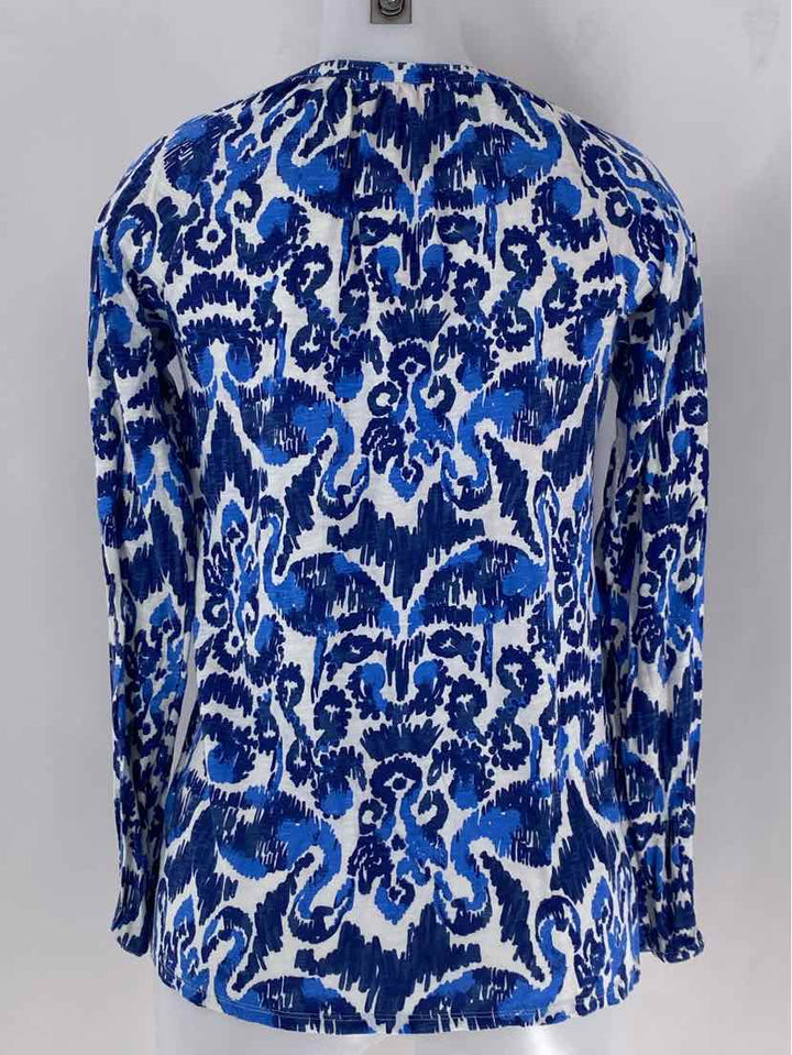 Size S Lilly Pulitzer Blue Cotton Shirt