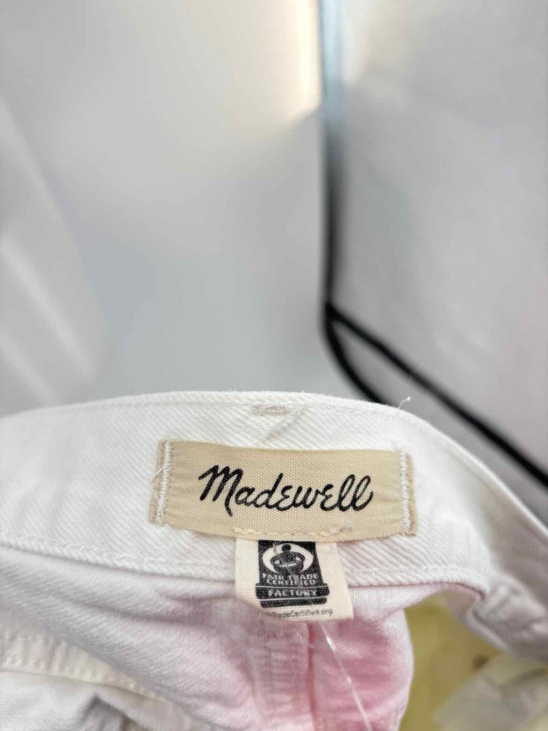 Size 32 MADEWELL White Shorts