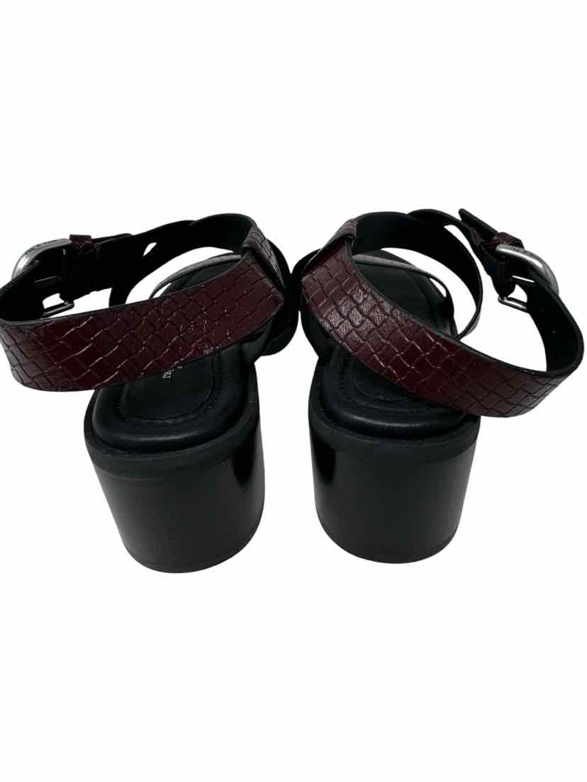 Shoe Size 39 RAG & BONE Burgundy Leather Sandals