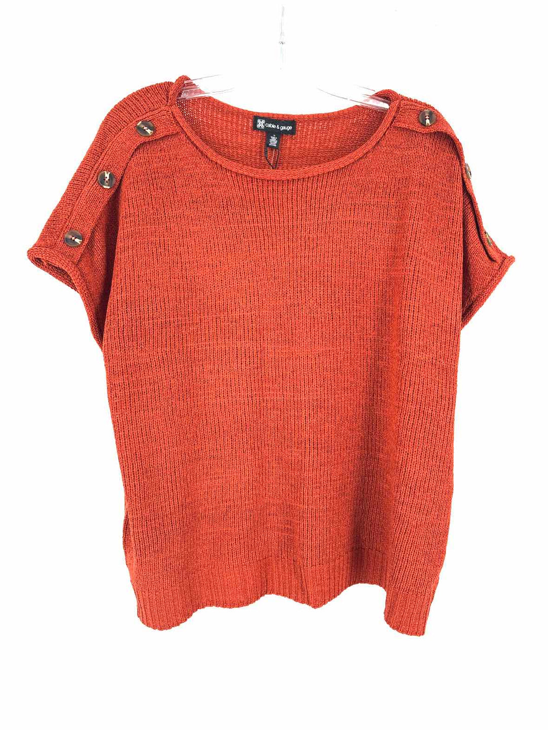 Size XL CABLE & GAUGE Rust Shirt