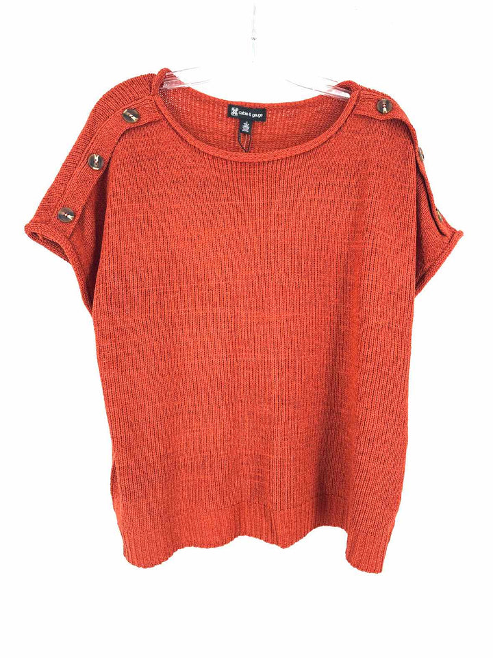 Size XL CABLE & GAUGE Rust Shirt
