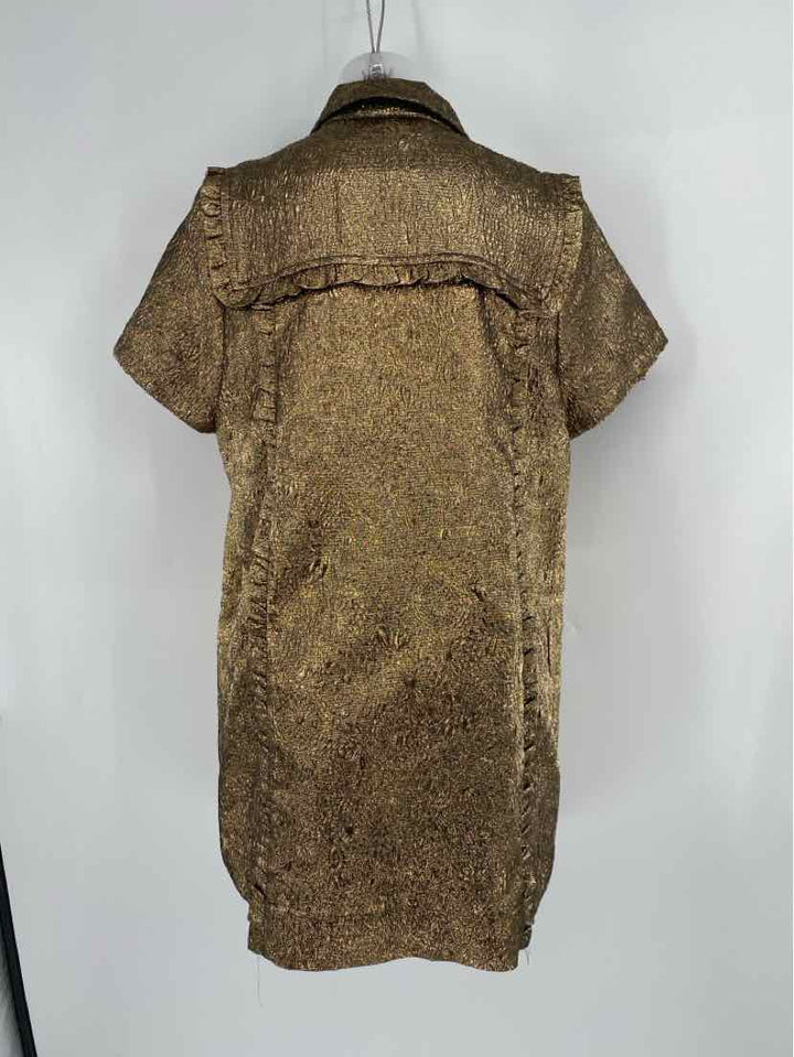 Size XL Anthropologie Gold Dress