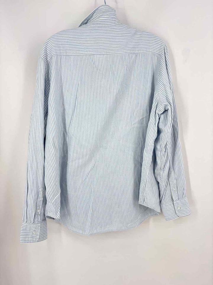 Size L FRANK & EILEEN Blue Print Shirt