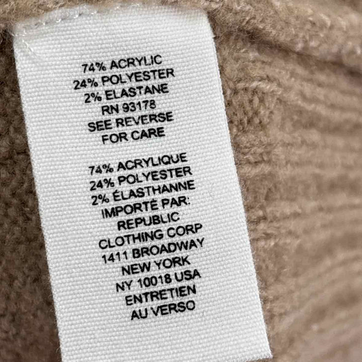 Size S Tan Sweater