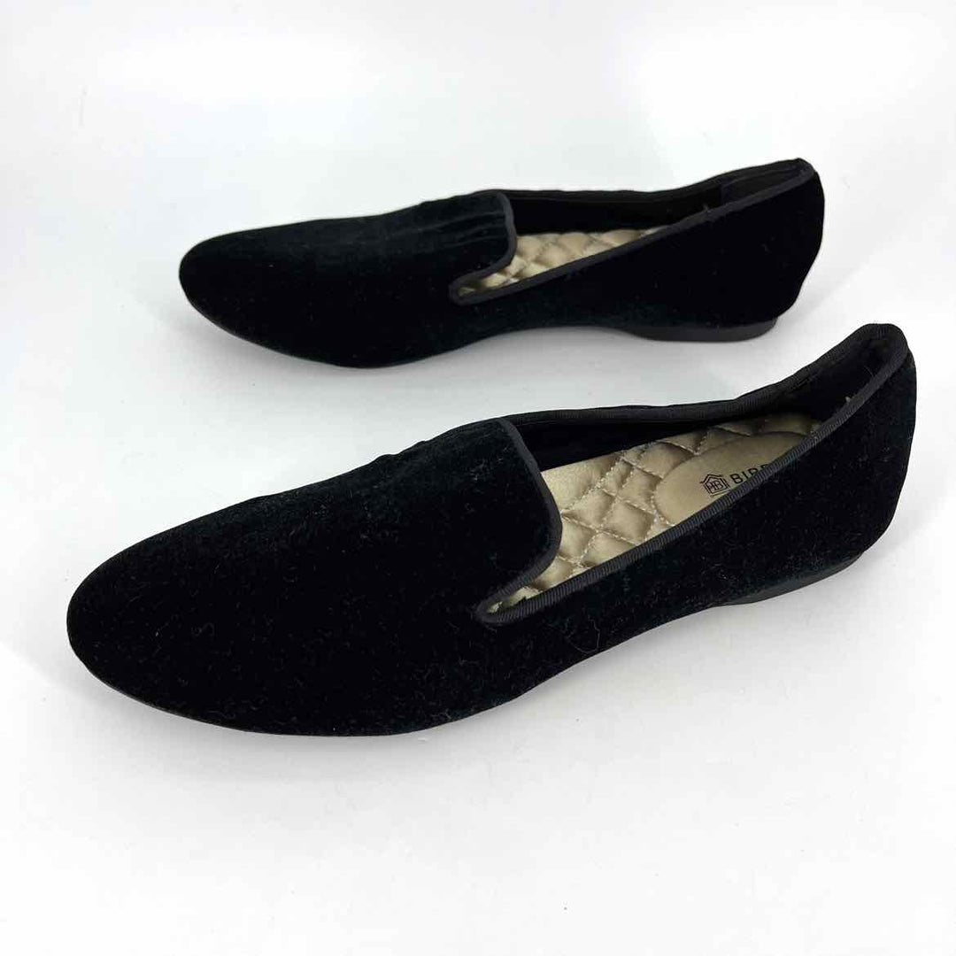 Shoe Size 7 BIRDIES Black Velvet Flats