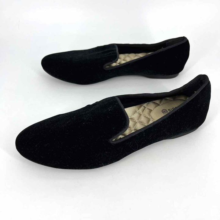 Shoe Size 7 BIRDIES Black Velvet Flats