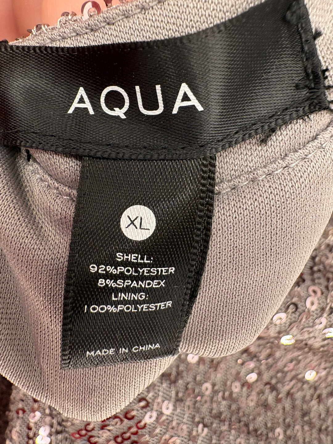 Size XL AQUA Gray Shirt