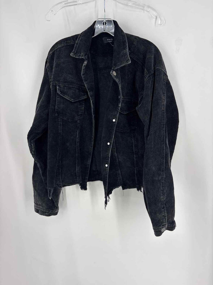 Size L VICI Black Corduroy Jacket