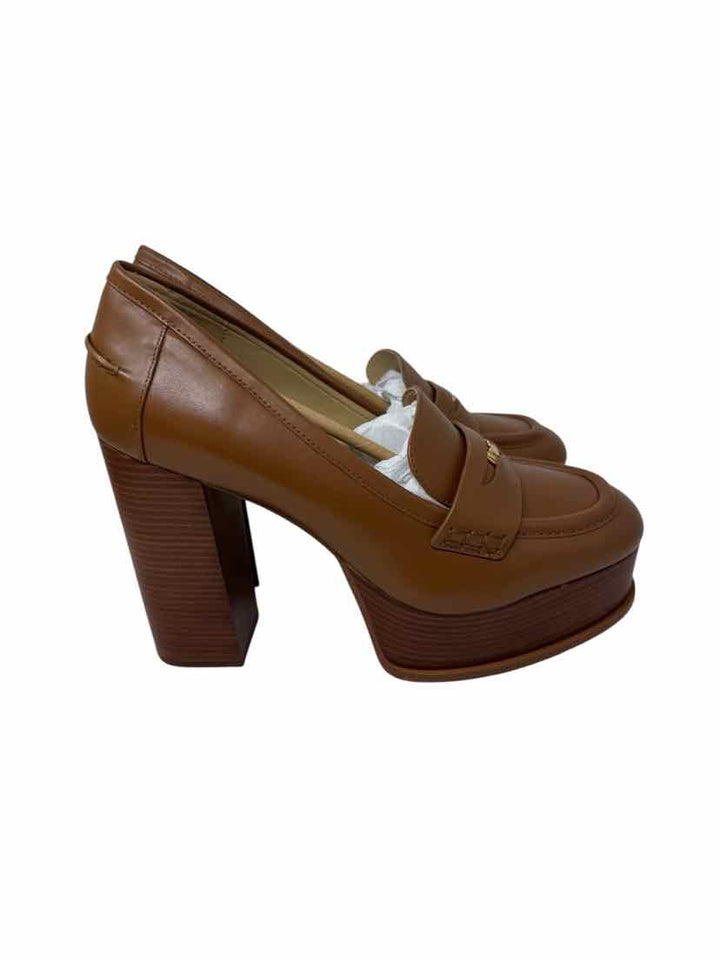 Shoe Size 9.5 Michael Kors Tan Leather Loafers