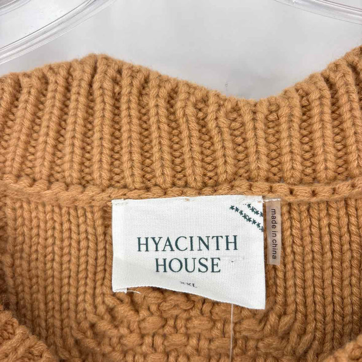 Size XXL HYACINTH HOUSE Brown Knit Sweater