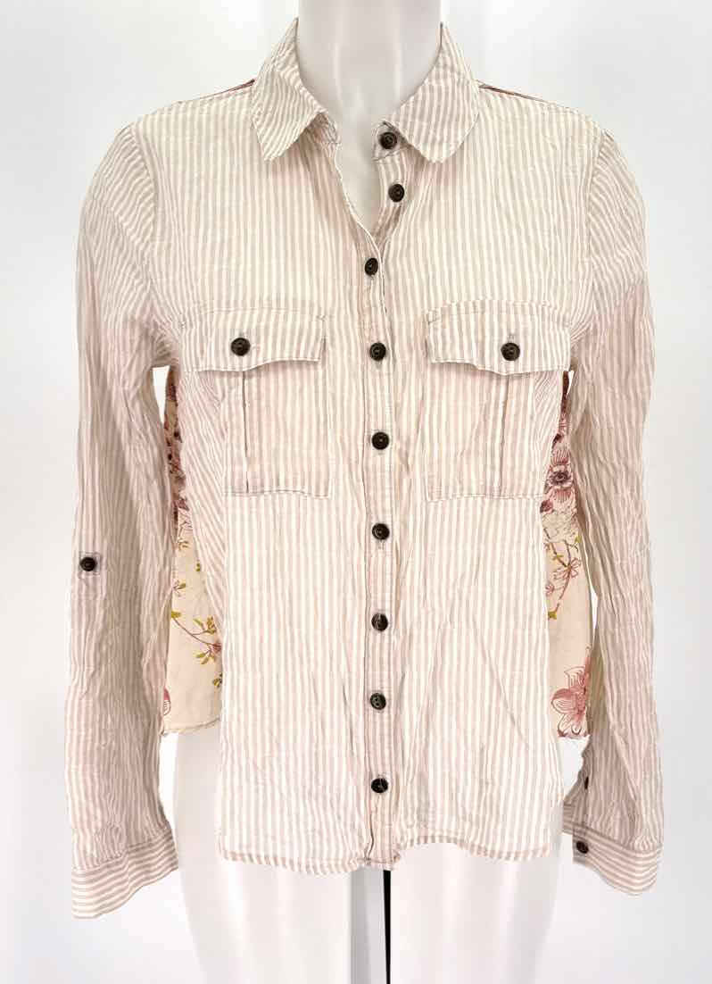 Size XS FREE PEOPLE Ivory Shirt