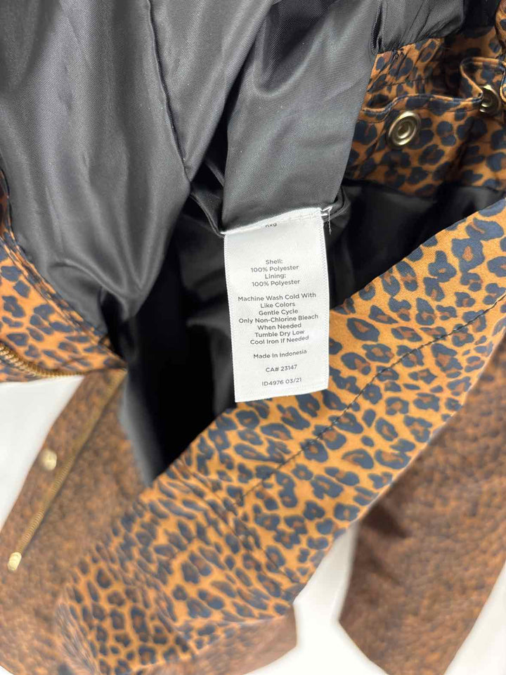 Size M Talbots Brown Print Jacket