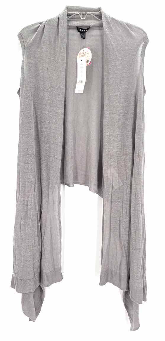 Size M DKNY Gray Knit Vest
