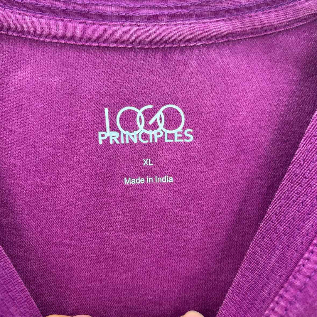 Size XL LOGO Purple Shirt