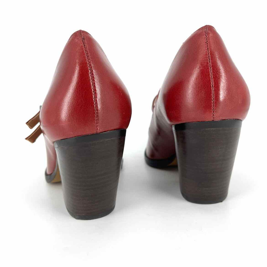 Shoe Size 10 Vince Camuto Red Leather Pumps