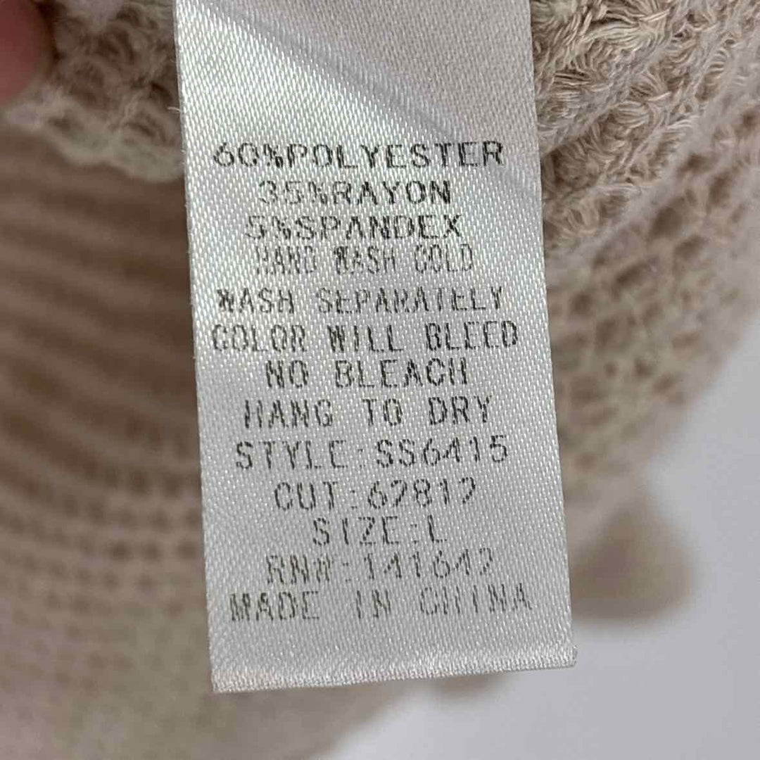 Size L Tan Shirt