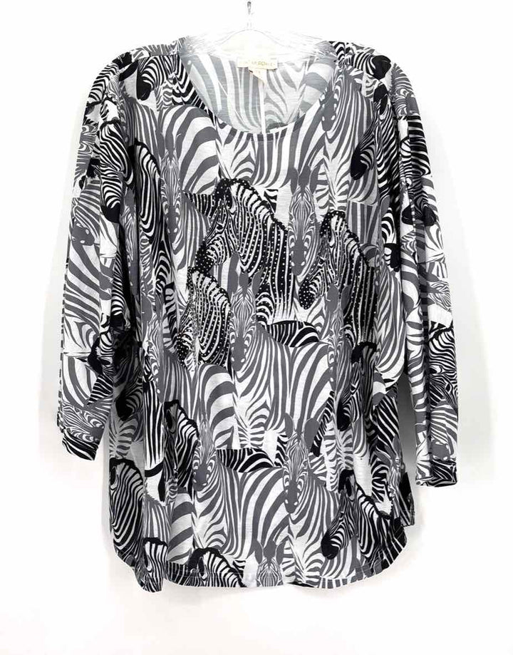 Size 3X CYNTHIA ROWLEY Gray Shirt