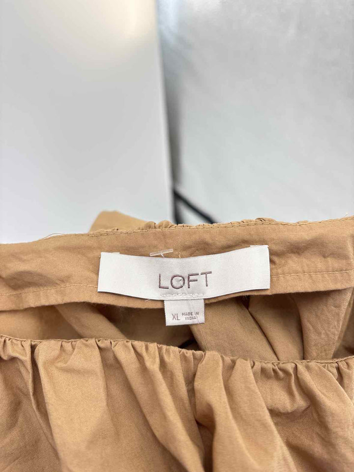 Size XL LOFT Brown Shirt