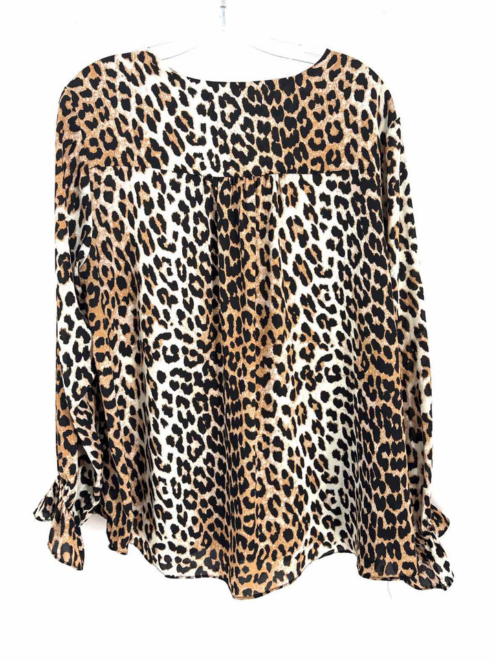 Size 1X TAHARI Tan Shirt
