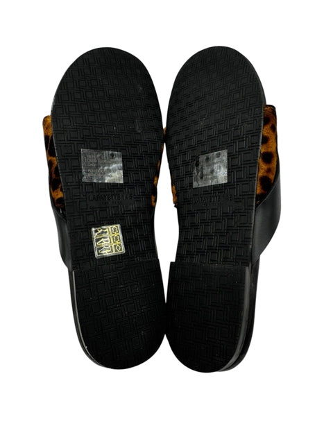 Shoe Size 39 LAFAYETTE Black Print Sandals