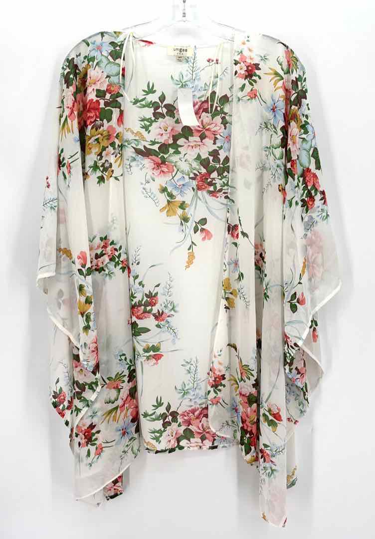 Size M/L Umgee White Print Cardigan